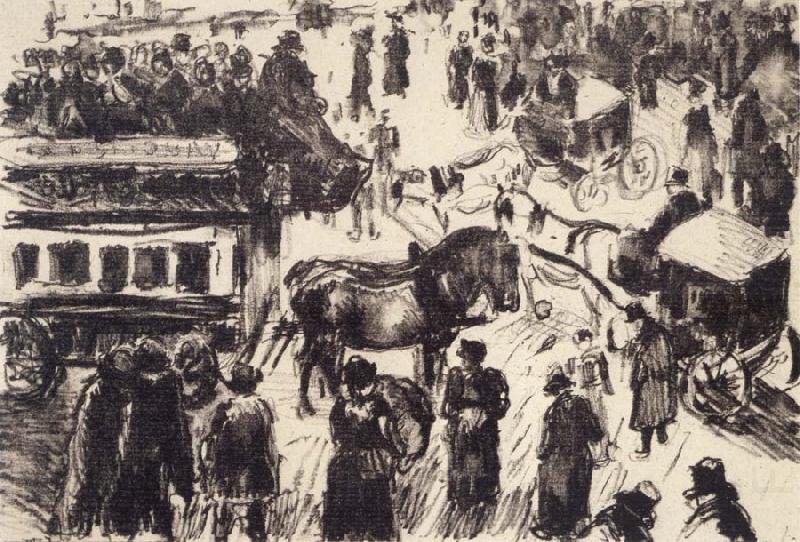 Camille Pissarro Place du Havre,Paris china oil painting image